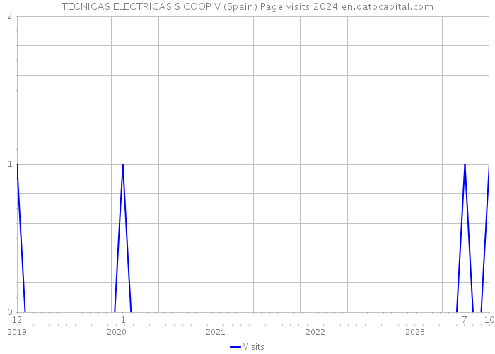TECNICAS ELECTRICAS S COOP V (Spain) Page visits 2024 