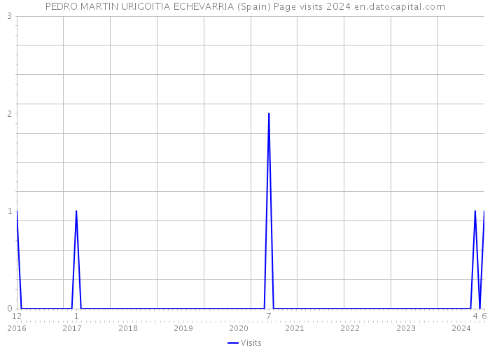 PEDRO MARTIN URIGOITIA ECHEVARRIA (Spain) Page visits 2024 