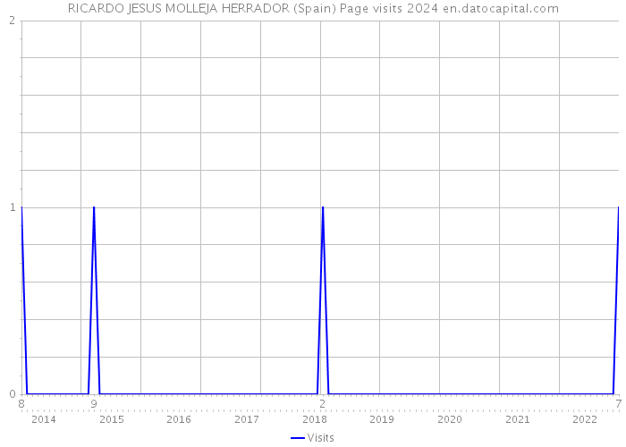 RICARDO JESUS MOLLEJA HERRADOR (Spain) Page visits 2024 