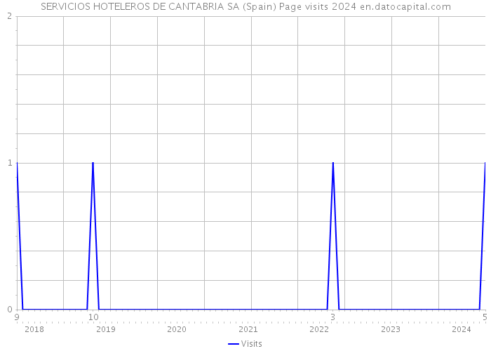 SERVICIOS HOTELEROS DE CANTABRIA SA (Spain) Page visits 2024 