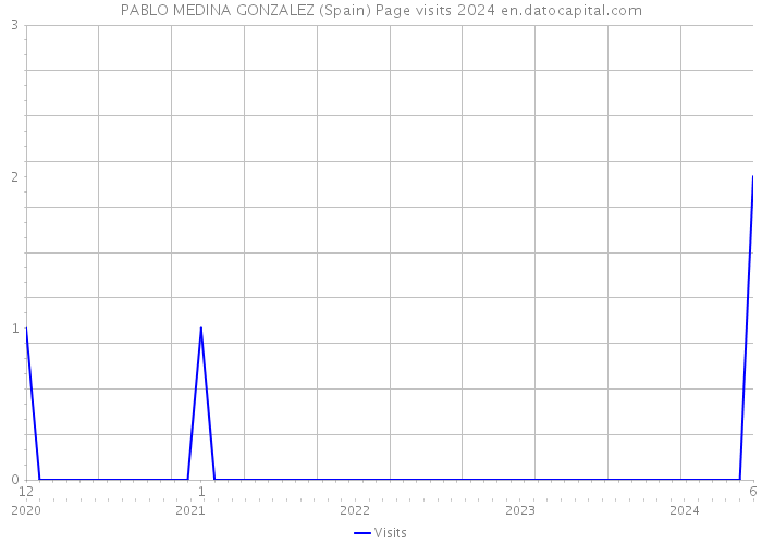 PABLO MEDINA GONZALEZ (Spain) Page visits 2024 