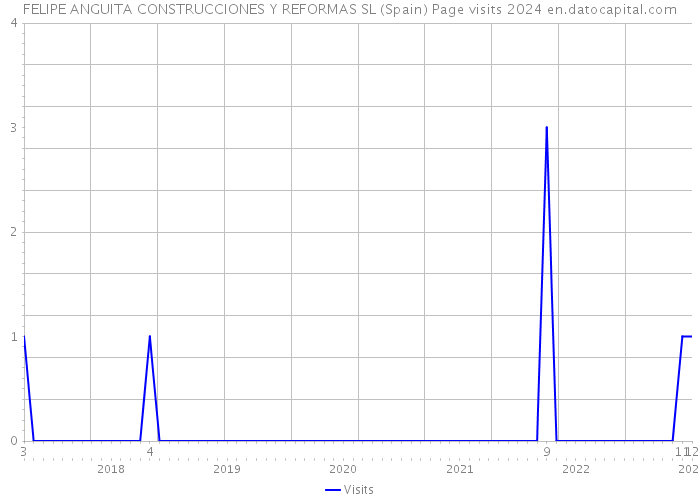 FELIPE ANGUITA CONSTRUCCIONES Y REFORMAS SL (Spain) Page visits 2024 