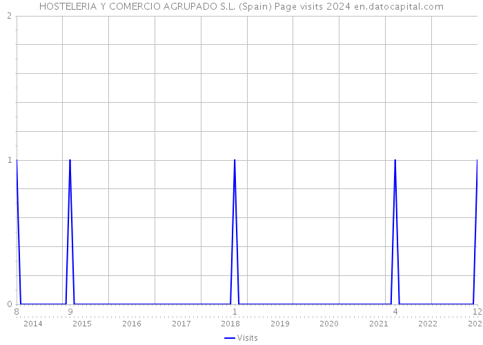 HOSTELERIA Y COMERCIO AGRUPADO S.L. (Spain) Page visits 2024 
