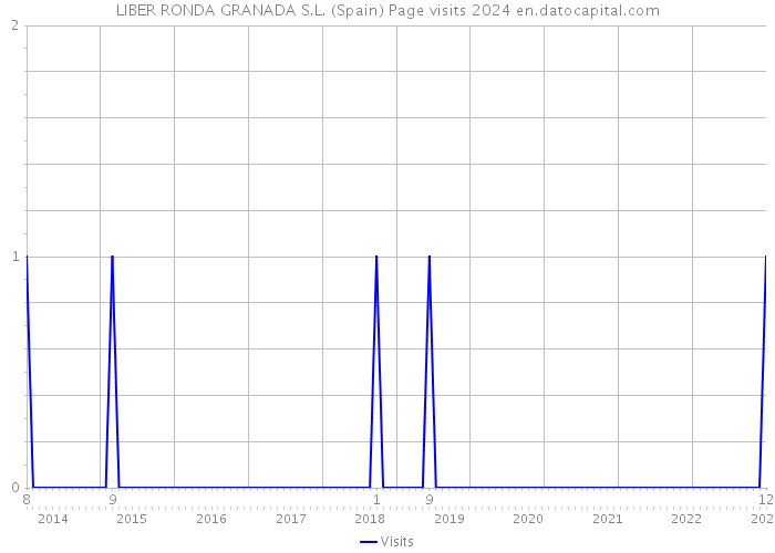 LIBER RONDA GRANADA S.L. (Spain) Page visits 2024 