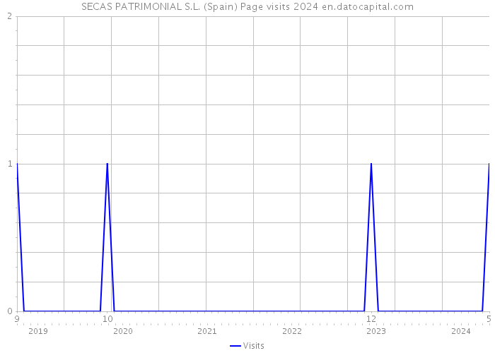 SECAS PATRIMONIAL S.L. (Spain) Page visits 2024 
