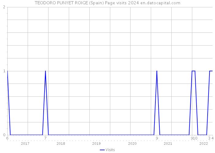 TEODORO PUNYET ROIGE (Spain) Page visits 2024 