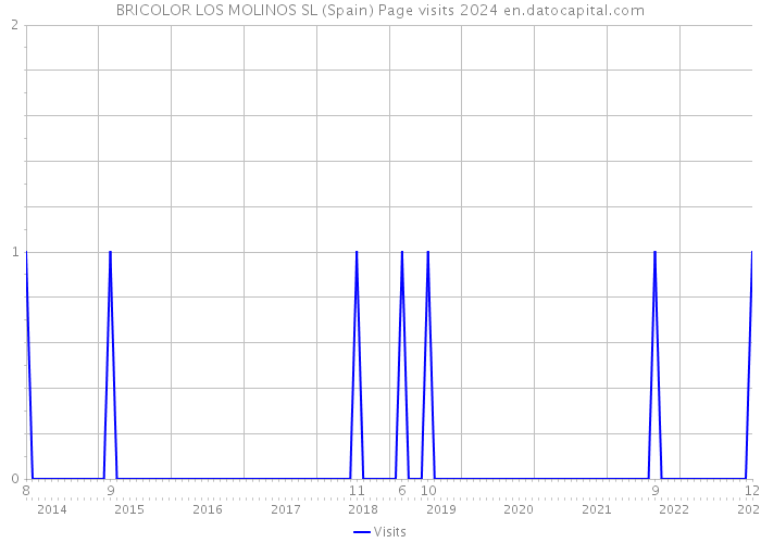 BRICOLOR LOS MOLINOS SL (Spain) Page visits 2024 