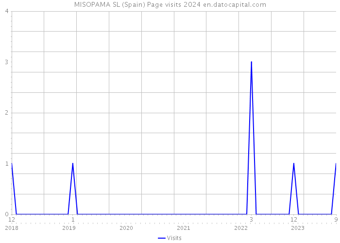 MISOPAMA SL (Spain) Page visits 2024 