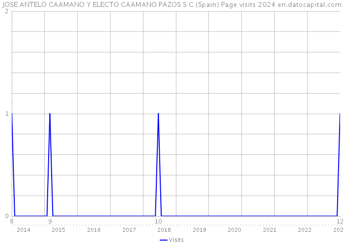 JOSE ANTELO CAAMANO Y ELECTO CAAMANO PAZOS S C (Spain) Page visits 2024 