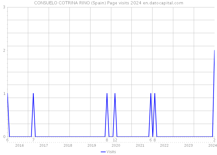 CONSUELO COTRINA RINO (Spain) Page visits 2024 
