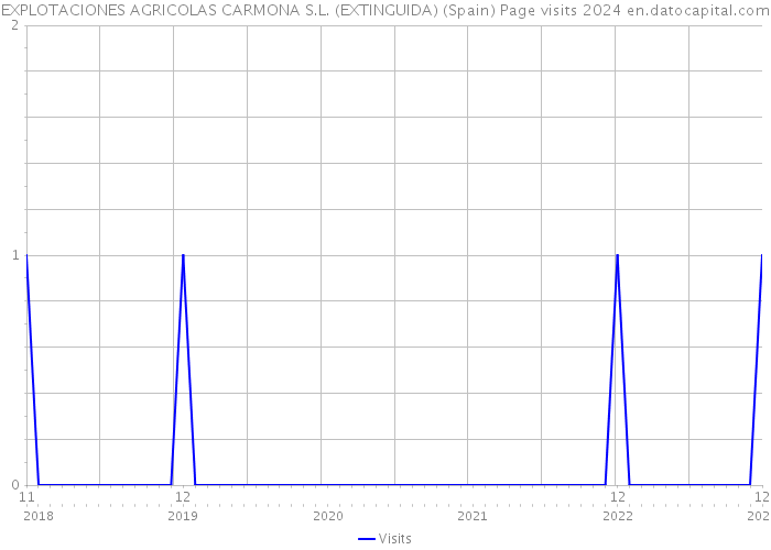 EXPLOTACIONES AGRICOLAS CARMONA S.L. (EXTINGUIDA) (Spain) Page visits 2024 