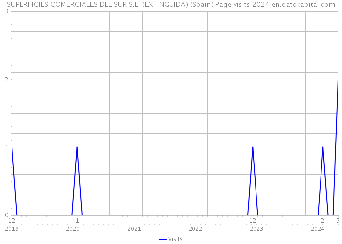 SUPERFICIES COMERCIALES DEL SUR S.L. (EXTINGUIDA) (Spain) Page visits 2024 
