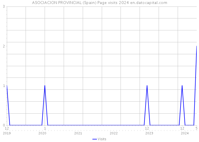 ASOCIACION PROVINCIAL (Spain) Page visits 2024 