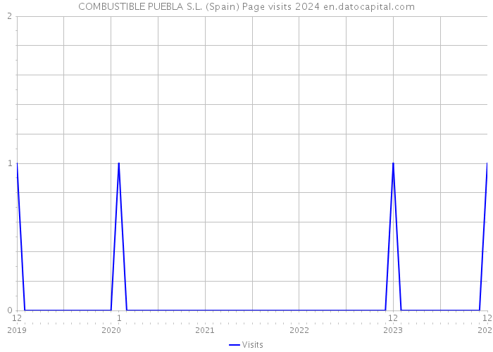 COMBUSTIBLE PUEBLA S.L. (Spain) Page visits 2024 