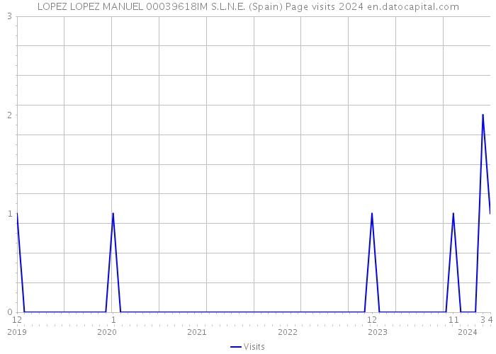 LOPEZ LOPEZ MANUEL 00039618IM S.L.N.E. (Spain) Page visits 2024 