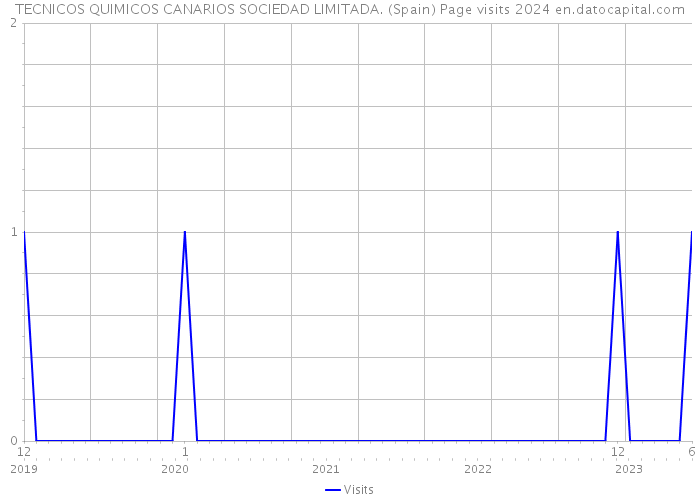 TECNICOS QUIMICOS CANARIOS SOCIEDAD LIMITADA. (Spain) Page visits 2024 