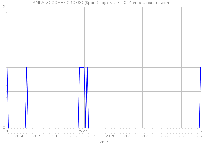 AMPARO GOMEZ GROSSO (Spain) Page visits 2024 