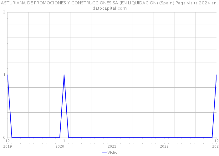 ASTURIANA DE PROMOCIONES Y CONSTRUCCIONES SA (EN LIQUIDACION) (Spain) Page visits 2024 