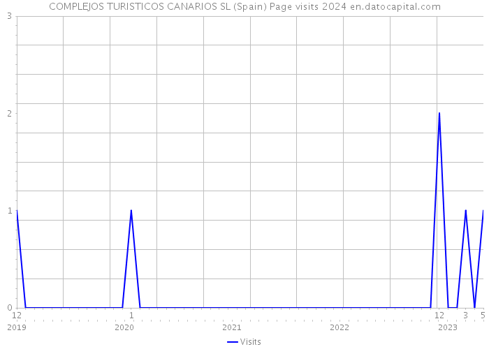 COMPLEJOS TURISTICOS CANARIOS SL (Spain) Page visits 2024 