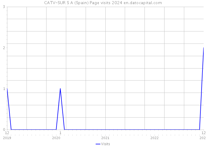 CATV-SUR S A (Spain) Page visits 2024 