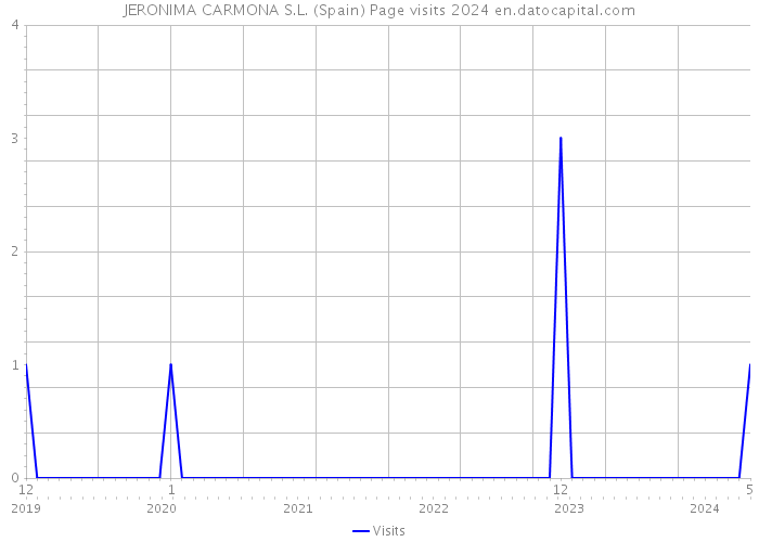 JERONIMA CARMONA S.L. (Spain) Page visits 2024 