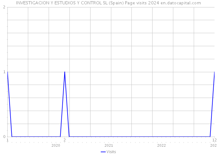 INVESTIGACION Y ESTUDIOS Y CONTROL SL (Spain) Page visits 2024 