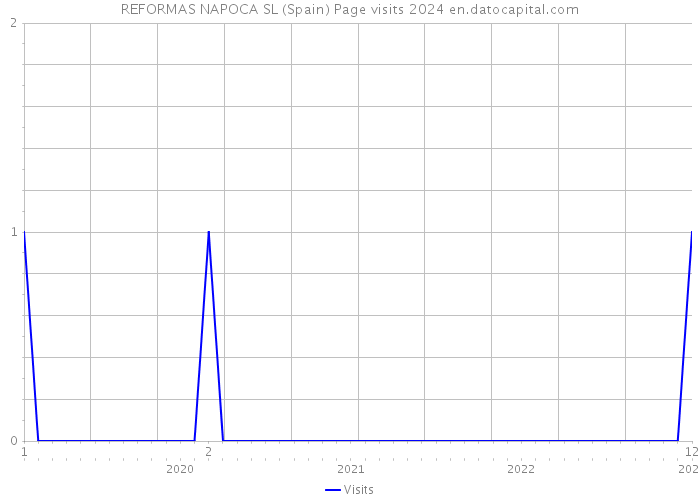 REFORMAS NAPOCA SL (Spain) Page visits 2024 