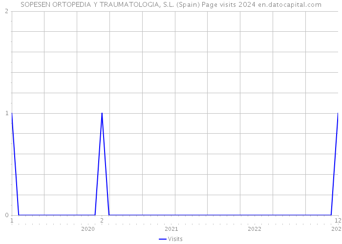 SOPESEN ORTOPEDIA Y TRAUMATOLOGIA, S.L. (Spain) Page visits 2024 