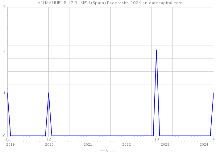 JUAN MANUEL RUIZ RUMEU (Spain) Page visits 2024 