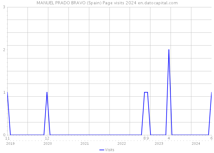 MANUEL PRADO BRAVO (Spain) Page visits 2024 