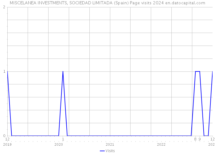 MISCELANEA INVESTMENTS, SOCIEDAD LIMITADA (Spain) Page visits 2024 