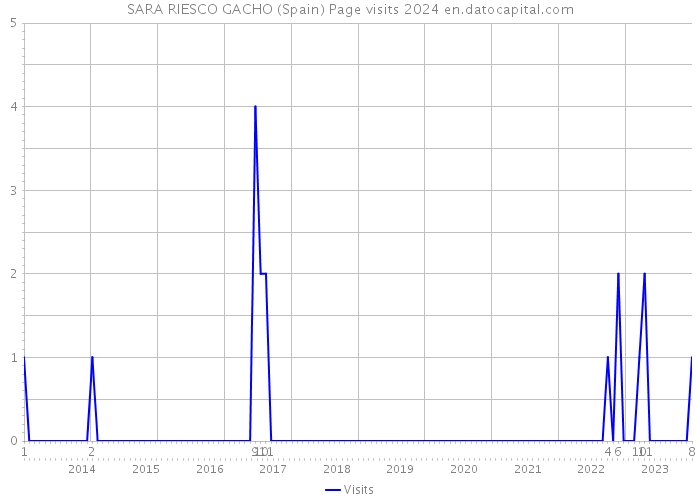 SARA RIESCO GACHO (Spain) Page visits 2024 