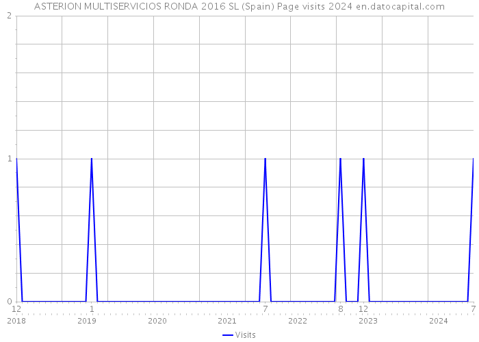 ASTERION MULTISERVICIOS RONDA 2016 SL (Spain) Page visits 2024 