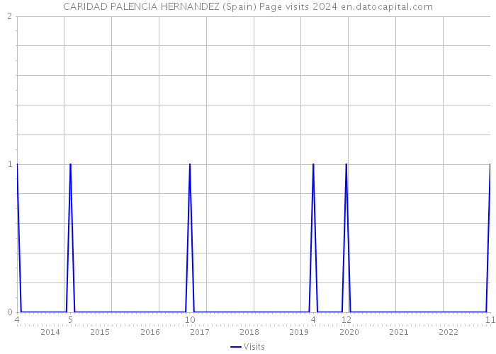 CARIDAD PALENCIA HERNANDEZ (Spain) Page visits 2024 