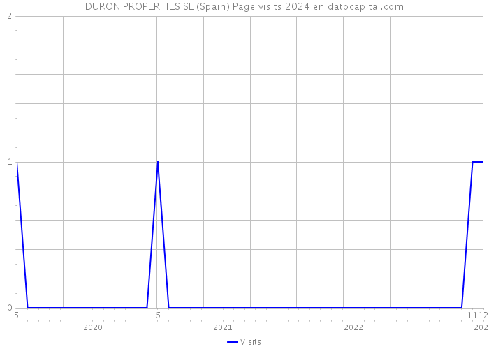DURON PROPERTIES SL (Spain) Page visits 2024 