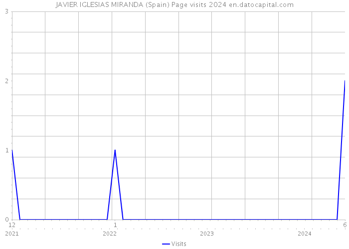 JAVIER IGLESIAS MIRANDA (Spain) Page visits 2024 