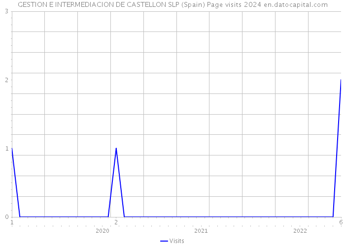 GESTION E INTERMEDIACION DE CASTELLON SLP (Spain) Page visits 2024 