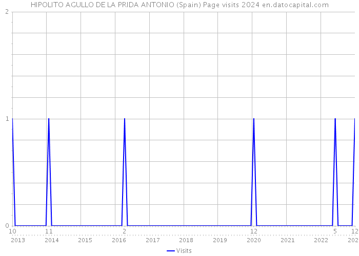 HIPOLITO AGULLO DE LA PRIDA ANTONIO (Spain) Page visits 2024 