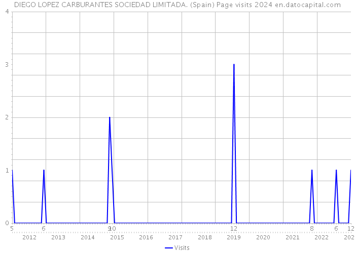 DIEGO LOPEZ CARBURANTES SOCIEDAD LIMITADA. (Spain) Page visits 2024 
