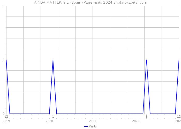 AINDA MATTER, S.L. (Spain) Page visits 2024 