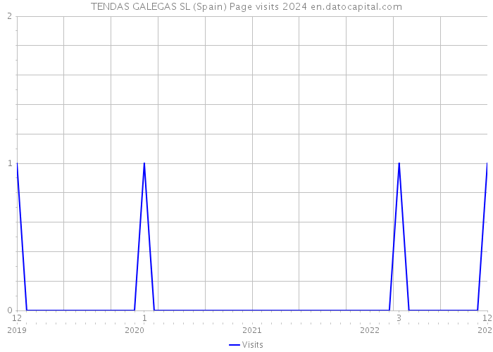 TENDAS GALEGAS SL (Spain) Page visits 2024 