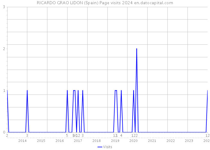 RICARDO GRAO LIDON (Spain) Page visits 2024 