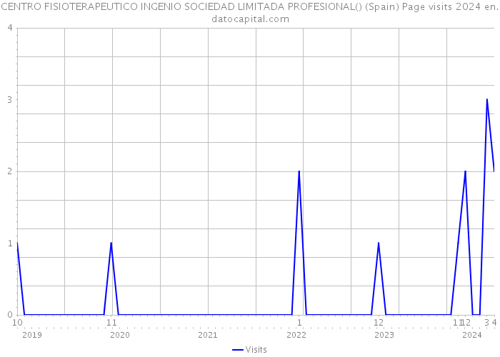 CENTRO FISIOTERAPEUTICO INGENIO SOCIEDAD LIMITADA PROFESIONAL() (Spain) Page visits 2024 