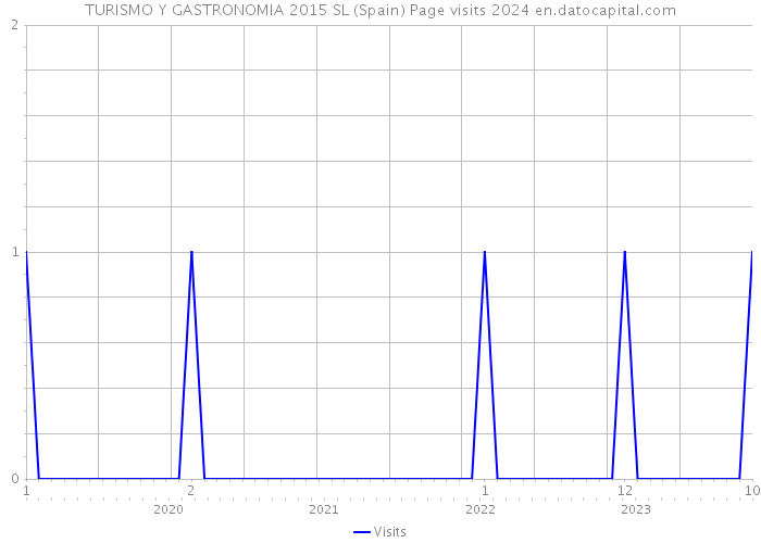 TURISMO Y GASTRONOMIA 2015 SL (Spain) Page visits 2024 