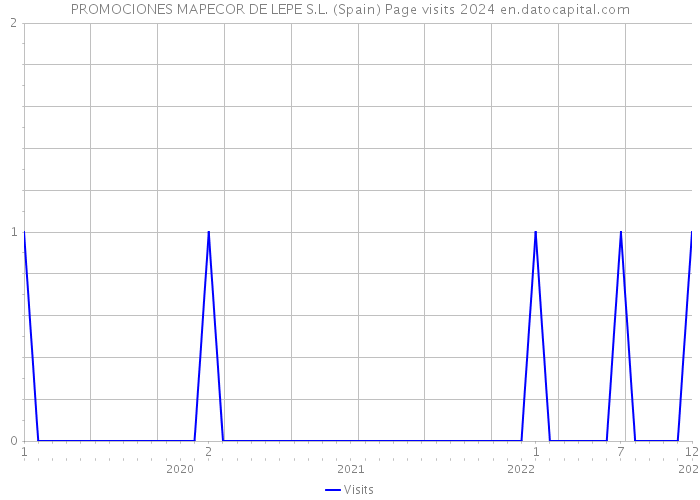 PROMOCIONES MAPECOR DE LEPE S.L. (Spain) Page visits 2024 