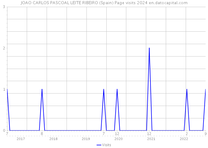 JOAO CARLOS PASCOAL LEITE RIBEIRO (Spain) Page visits 2024 