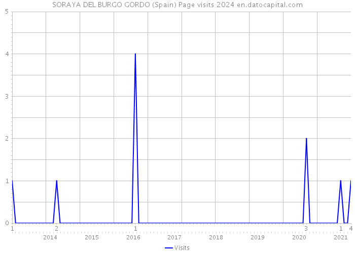 SORAYA DEL BURGO GORDO (Spain) Page visits 2024 