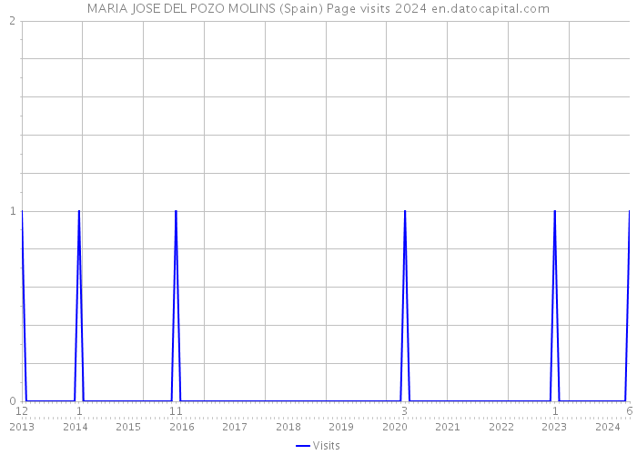 MARIA JOSE DEL POZO MOLINS (Spain) Page visits 2024 