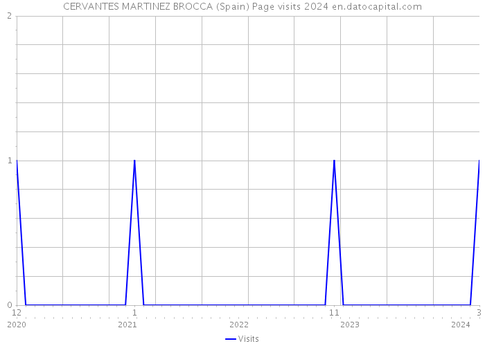 CERVANTES MARTINEZ BROCCA (Spain) Page visits 2024 
