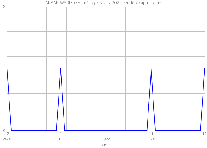 AKBAR WARIS (Spain) Page visits 2024 